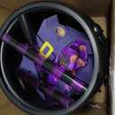 CCINEE Halloween Large Lighted Witch Cauldron Kettles with Legs, Plastic Black Candy Serving Bowl Hocus Pocus Candy Holder for Trick Or Treat Party Outdoor Indoor Porch Decoration