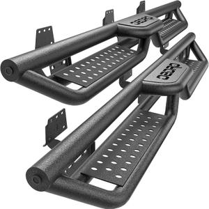 Running Boards Compatible with 2019-2026 Dodge Ram 1500 New Body Crew Cab, 6" Two-Stair Steel Side Step Rail Drop Nerf Bars (Excl 19-26 1500 Classic)