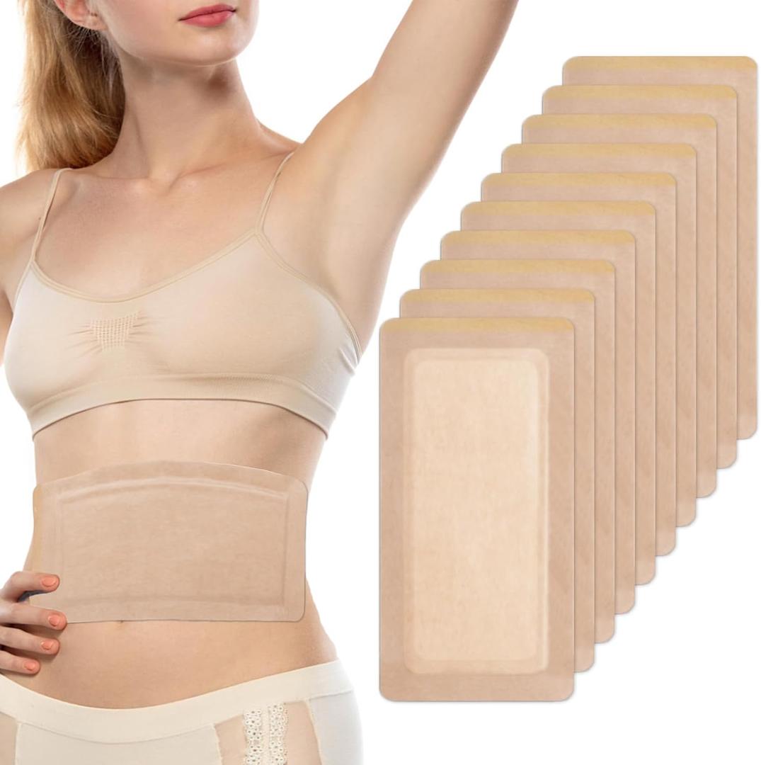 10pcs Castor Oil Pack Wrap, Large Castor Oil Pack Self-Adhesive, 11.8"x6.3", No Leakage, No Wash, Portable (Oil Not Included)