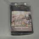 SearchI Seat Covers for Dining Room Chairs Stretch Printed Chair Seat Covers Set of 6, Removable Washable Upholstered Chair Seat Protector Cushion Slipcovers for Kitchen, Office(Black/Brown)