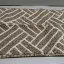 hicorfe Kitchen Rugs and Mats Sets,Non-Slip 2 Pieces Absorbent 100% Polypropylene Rug,Comfort Kitchen Runner Mat,Washable for Kitchen,Sink,Laundry(20" x 31.5" Plus 20" x 59",Black)