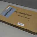 Display Easel, Metal Round Tube Scroll Vintage Gold Decorative Adjustable Floor Standing Easel with Chain Support, Perfect for Showcasing Pictures, Artwork, Picture Frame Wedding Sign Etc