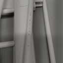 Dog Gate - 18"-45" Adjustable Extra Wide Metal Baby Gate to Step Over, 10" Tall Small Pet Gate with 3 Extension Kits, Pressure Mounted for Doorways & Stairs (White)