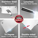 7-inch Butcher Knife Meat Cleaver, Heavy Duty Bone Chopper, Professional Grade High Carbon Stainless Steel Blade with Full Tang Handle for Home Kitchen and Restaurant Use, Ultra Sharp