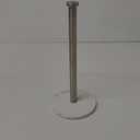 NearMoon Standing Paper Towel Holder, Kitchen Paper Towel Tissue Holder- for Bathroom Kitchen Countertop, Standard or Jumbo-Sized Roll Paper (with Marble Base, Brushed Nickel)