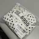 SUUKSESS Women Off the Shoulder Long Sleeve Bodysuit Double Lined Thong Bodysuit (Small, White Polka Dots)