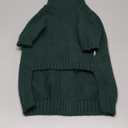 IECOii Dog Sweaters for Medium Dogs Girl Boy,Christmas Knit Doggy Sweatshirt with Sleeve,Turtleneck Thick Warm Dog Sweaters for Winter,Pullover Knitwear for French Bulldog,Boston Terrier (Green, L)