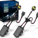 2PCS H8 H9 H11 LED Light Canbus Decoder: Anti Flicker Harness, Resistor Decoders Error Free, LED Warning Canceller Resistor Adapter, H8 Canbus Decoder Upgrade with Waterproof Rubber Ring