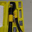 Hydraulic Crimping Tool With 9 Pairs Of Dies, 12 To 2/0 Awg, Hydraulic Wire Battery Cable Lug Terminal Crimper Crimping Tool, Crimping Easier