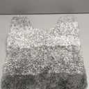 Exclusivo Mezcla Toilet Rugs U-Shaped 20x24, Extra Soft Non Slip Absorbent Water Microfiber Bath Rugs, Machine Washable Quick Dry Bath Mats for Toilet, Gradient Grey