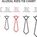 Alizeal Boys Solid Color Pre-tied 2.4'' Zipper Skinny Neckties for Kids (Pink)