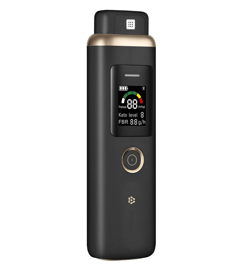 Ketone Breath Analyzer & Ketosis Meter, Portable High-Accuracy Ketosis Breath Tester, Professional Ketone Breath Meter for Keto Lifestyle & Fitness Enthusiasts