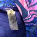 Womens Two Piece Tankini Bathing Suits with Skirt Tummy Control Swimsuits Ladies Swimwear (Large, Blue Purple Leaves)