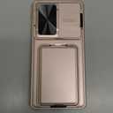 SSLOTSCASE for Samsung Galaxy S25 Ultra Case with Wallet & Sliding Lens Cover & Kickstand & Credit Card Holder, Military-Grade Protection Rugged Phone Case Cover for Galaxy S25 Ultra 6.9'', Rose Gold