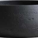 Olly & Rose Copenhagen Large Ceramic Planter Bowl Shallow Plant Pot - Matt Black Flower Pot Indoor and Outdoor Garden Dcor