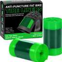 Hycline 2 Pack Fat Tire Liners, 110mm Wide TPU Puncture Proof Inserts for 20/24/26x4.0 Inch Fat Bike & E-Bike Tires, Durable Anti-Flat Tube Protectors for Smooth Rides