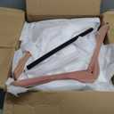 TOPIA HANGER American Red Cedar Wide Shoulder Wooden Hangers 8 Pack, Luxury Wood Suit Coat Hangers with Black Padded Pant Bar-360 Swivel Chrome Hook, Natural- CT07W-8