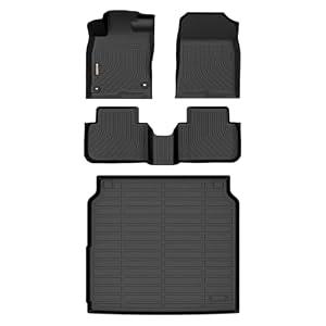 Binmotor-Floor Mats & Cargo Liner Set for 2023-2026 Acura Integra (A-Spec/Type S/Base/A-Spec w/Technology), All Weather Mats Cargo Trunk Mat Waterproof Mats for Acura Integra Accessories Custom Fit