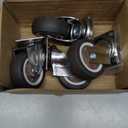 2" Casters Set of 4, Furniture Caster Wheels for Cart, Swivel Plate Castor, No Noise Rubber Wheels, Suitable for Workbench, Table