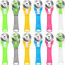 12 Pcs 45mm Fabric Rotary Cutter Precision Cloth Cutting Tool with Safety Lock for Sewing, Arts Crafts with Comfortable Handle Craft Supplies
