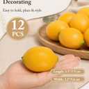 Uniclife 11 Pcs Lemon Decor, Mini Fake Lemons for Decoration