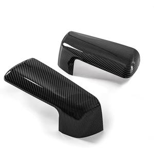 Compatible with Chevrolet for Silverado 2019-2023 Car Rearview Mirror Cover Car Mirror Covers Caps Door Mirror Covers Caps Rear View Cap Car Wing Mirror Covers Caps(Black)