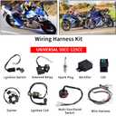 Complete Electrics Wiring Harness Coil Stator Solenoid Relay CDI Spark Plug for 4 Wheelers Stroke ATV 50cc 70cc 90cc 110cc 125cc Go Kart Pit Quad Dirt Buggy Bike Parts by OTOHANS AUTOMOTIVE