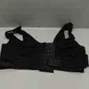 BRABIC Front Closure Bras for Women Post Surgery Compression Mastectomy Surgical Support Wireless Full Coverage Bra (Large, Black)