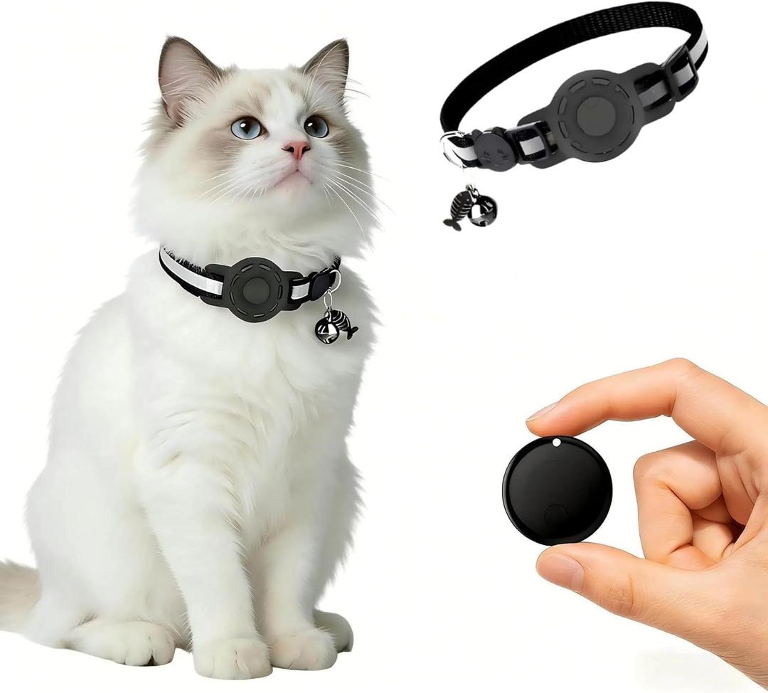 GPS Collar for Cats, Pet Tracker (Android Only) Smart tag, Waterproof Compatible with Google Find My, No Monthly Fee, Advanced Tracking Solution Smart Collar for Pet Safety Ideal Small Large Cats