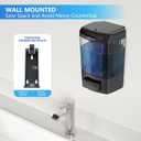 SVAVO Wall Mounted Soap Dispenser Kitchen Bathroom Manual Soap Dispenser Refillable Hand soap Dispenser for Liquid Contianers Shampoo Gel Chamber for Household Commerical 23.7oz (700ml) ABS