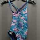 Under Armour Girls' One Piece Swimsuit (12, Radial Turq Camo)
