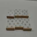 Acrylic Sign Holder 4 x 6 - Wedding Table Number Holder with Wood Base, Double Sided Picture Frames, 6Pack Clear Table Menu Display Stand for Centerpiece,Decoration,Party,Restaurants Office Store