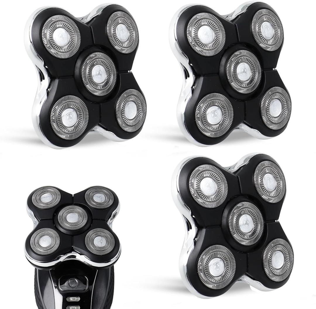 3 Pack Blade Pro Replacement Head Compatible with Remington Balder Pro XR7000, 5 Dual Track Shaver Heads for a Smooth and Close Shave with No-Irritation.