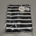 ANRABESS Women Striped Cardigan Sweaters Button Down Cropped Knit Lady Jackets Coat 2025 Fall Outfits Trendy Clothes (Black, L)