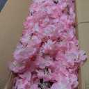 TTMDK 5FT Pink Artificial Cherry Blossom Tree with LED Light, Handmade Pink Cherry Tree, Christmas Cherry Blossom Tree Artificial for Party, Wedding, Home Decor, Indoor & Outdoor (1.5M / 6 Trunks)
