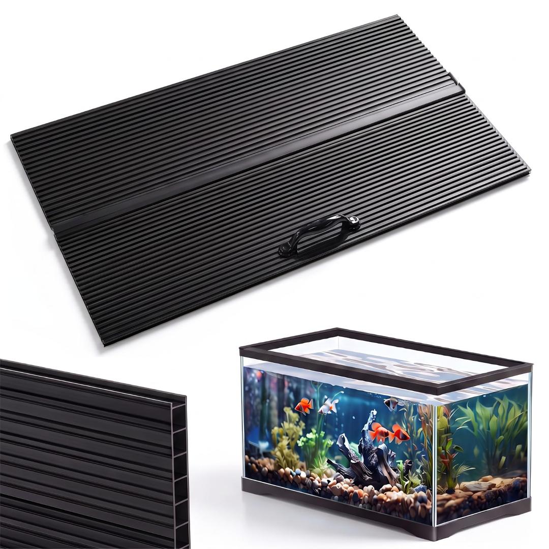 Sieral Aquarium Lids Canopy Set, 30 x 12 Inch, Black, 1 Pcs