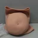 Fake Pregnant Belly 6-9 Months Artificial Silicone Pregnancy Belly Lifelike Skin for Actor Performance Maternity (Nude)