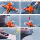 Upgraded Windshield Repair Kit for Chips and Cracks Instant Fix for Chips, Cracks, and Bullseyes, High-Pressure Resin Injection Glass Windshield Crack Repair Kit for Long-Lasting (Tangerine)