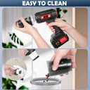 Handheld Vacuum for Home, Cordless Portable Vacuum Cleaner, Rechargeable with 60 Mins Max Runtime, High Power Vacuum for Car, Office, Pet Hair, Gap Cleaning (Black)