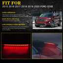 923-133 LED Third Brake Light Assembly, Waterproof High Mount 3rd Stop Light Lamp Compatible with Ford Edge 2015 2016 2017 2018 2019 2020, Replaces FT4Z13A613A