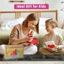 20PCS Wooden Number Building Blocks 1-10 - Montessori Math Stacking Number Blocks Toys with Counting Games, Bright Digital Building Blocks Friends of 10, STEM Learning Toys for Kids Ages 3-8