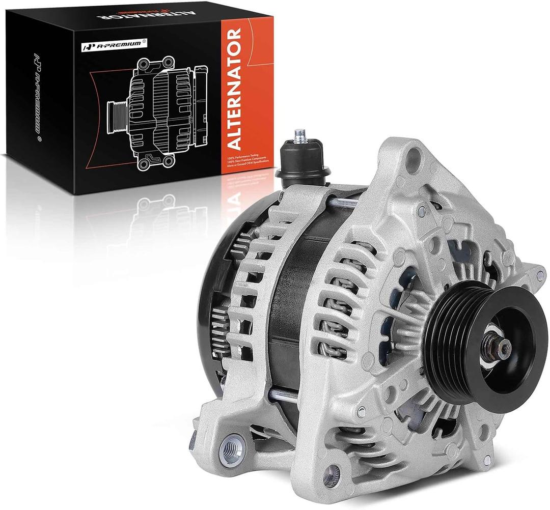 A-Premium Alternator Compatible with Ford F-150 F150 2015-2020 5.0L, 12V 240A 6-Groove Pulley Clockwise, Replace# 1042110081, 1042110080