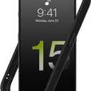 RhinoShield Bumper Case Compatible with [iPhone 15 Pro] | CrashGuard - Shock Absorbent Slim Design Protective Cover 3.5M / 11ft Drop Protection - Black