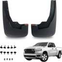 RMOURTEKK Mud Flaps Compatible with Dodge Ram 2026 2025 2024 2019-2023 Ram 1500 (New Body Style) Without OEM Fender Flares Custom Front Mud Guard Set (2pcs-Set)Except TRX Edition