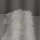 MEGO Luxury Fluffy Body Pillow Cover, 20x54 Shaggy Faux Fur Body Pillow Case, White Soft Plush Fuzzy Body Pillowcase, Decorative Furry Long Bed Pillow with Zipper Closure Hug Pillow for Bedroom White