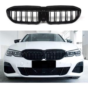 Front Grill/Grilles Kidney Grill Replacement for BMW 3 Series G20 2019-2022 (Gloss Black)