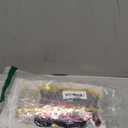 LOLStar Cartoon Mouse Birthday Party Supplies,5 Packs of 3.3x6.6 ft Black Red Gold Tinsel Foil Fringe Curtains, Cartoon Photo Booth Prop Streamer Backdrop, Birthday Party Decorations for Toddlers Kids