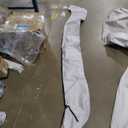 Bimini Top Replacement Canvas with Light Hole for Boat, 4 Bow 8L 91-96W Bimini Top Cover with Storage Boot, 900D Heavy Duty Waterproof Marine Polyester, Without Frame, Gray