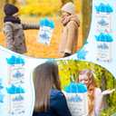 Yexiya 24 Set Thanksgiving Baby Shower Gifts Bags Bulk Fall a Little Pumpkin Is on The Way Bags with Tissue Paper Autumn Baby Shower Gender Reveal Thanksgiving Party Supplies Decorations (Blue)