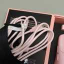 Lamzu Maya X Wireless Gaming Mouse, Ultra Lightweight 47g, Optical Switch, Maximum 30000 DPI, Symmetrical, MCU Nordic 52840, Dust-Proof Encoder, PAW3950 Sensor(Larger Maya) (Pink)